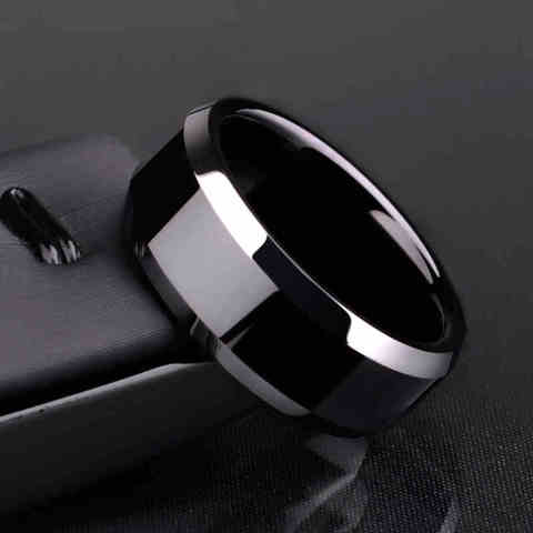 Anillo de titanio negro para hombre ► Foto 1/4