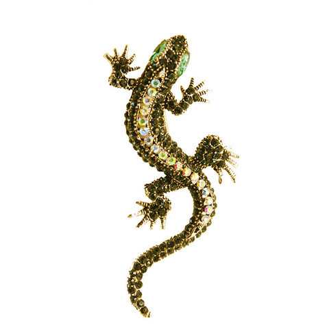 PENGBIN lagartija Gecko broche exquisito Retro personalidad Corsage de animales Collar alfileres ropa de los hombres y las mujeres regalo de vacaciones ► Foto 1/6
