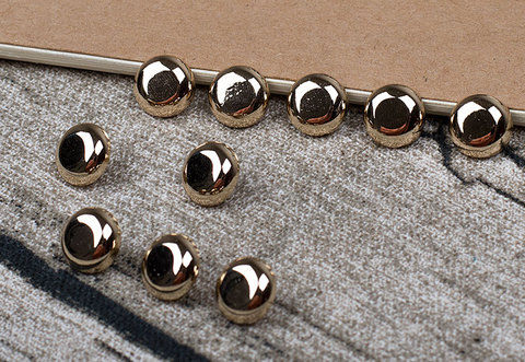 La alta calidad 8 mm metal para galvanoplastia botón perla de la gasa de la chaqueta de marca de camisa botones decorativos ► Foto 1/3
