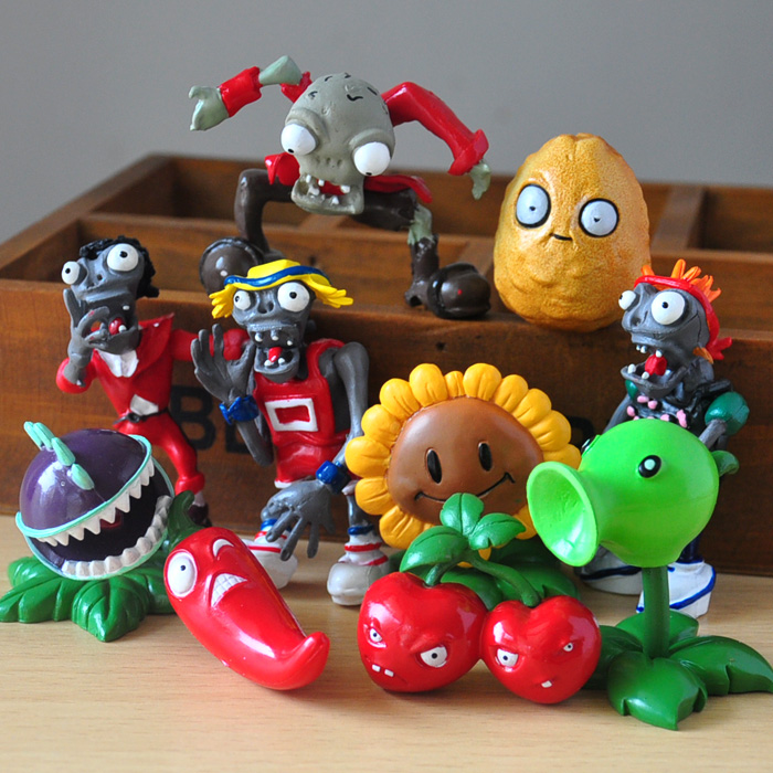 Pvz Figurines Plants Vs Zombies Figuras De Plastico 10 Unids/lote