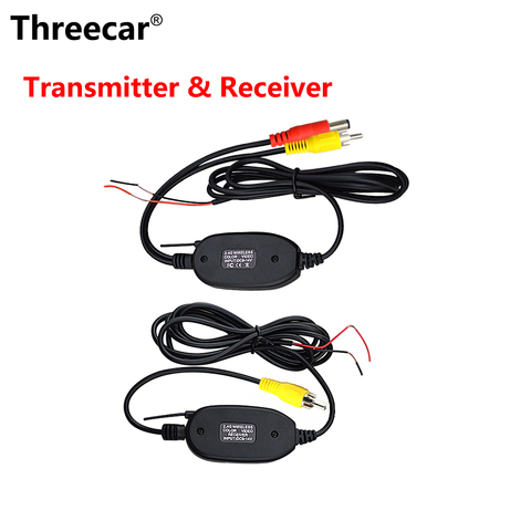 Cámara de visión trasera inalámbrica de 2,4 Ghz, transmisor de vídeo RCA y Kit receptor para Monitor de retrovisor de coche, transmisor FM y receptor ► Foto 1/6