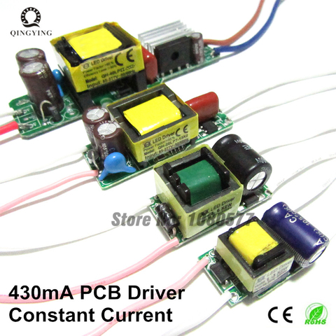 AC85-277V Controlador LED 1-3x2w 3-6x2w 7-13x2w 13-25x2w 430mA 450mA aislamiento transformadores de corriente constante fuente de alimentación ► Foto 1/5