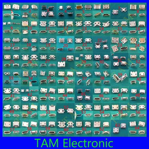 Mini Conector micro usb de 64 modelos, Conector de puerto de carga de 5 pines y 7 pines para Samsung, HTC, Lenovo, ZTE...mobi le, teléfono, tableta, pc, mid ► Foto 1/1
