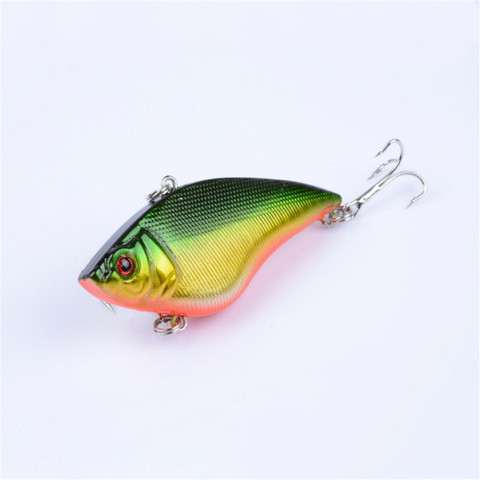 1 piezas 7 cm 16G Wobbler Señuelos de Pesca Rattlin gancho duro Artificial plástico VIB cebo Crankbait todo profundidad invierno pesca en el hielo ► Foto 1/6