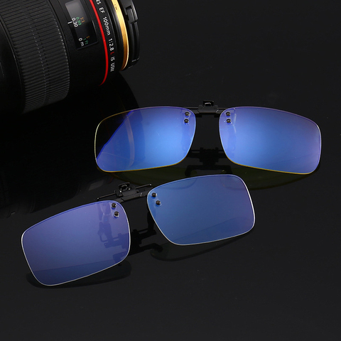 Unisex Anti blue Ray Clip en gafas miopía visión nocturna lente ordenador Gaming azul luz bloqueo gafas l3 ► Foto 1/6