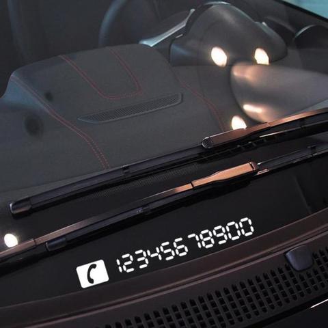 Aliauto-tarjeta de estacionamiento temporal reflectante para coche, suministros esenciales, placas de número de teléfono para vw Golf Skoda Ford Focus Peugeot Toyota ► Foto 1/3