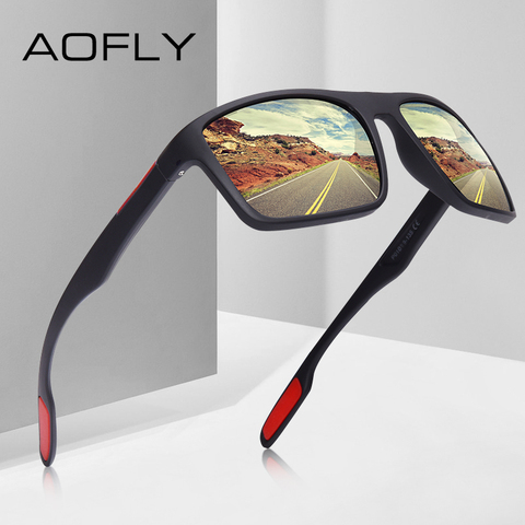 AOFLY-Gafas De Sol polarizadas ultraligeras TR90 para hombre, Gafas De Sol con conductor, Estilo Vintage ► Foto 1/6