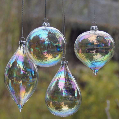 4 unids/lote Navidad bola de cristal claro adornos de Navidad decoración de árbol para boda bola fiesta decoración de Navidad ► Foto 1/2
