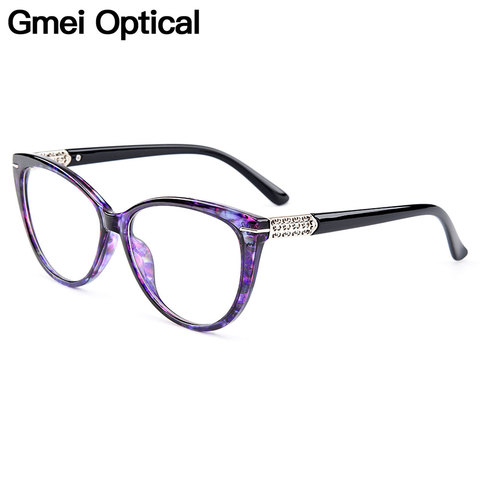 Gmei-gafas ópticas de estilo de ojo de gato TR90 para mujer, montura óptica para miopía, M1697 ► Foto 1/6