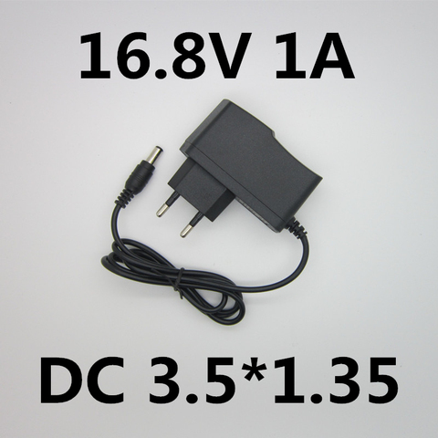 16,8 V 1A 18650 cargador de batería de litio de 16,8 V cargador de adaptador de corriente 16.8V1A llena de luces cambio dc 3,5 * 1,35mm envío gratis ► Foto 1/3