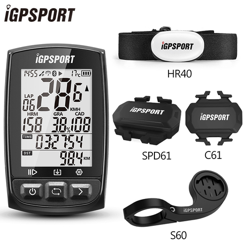 IGPSPORT-Ordenador para bicicleta con ANT+, con Bluetooth 4.0BLE IPX7, velocímetro, GPS, sensor de cadencia, inalámbrico y a prueba de agua ► Foto 1/6