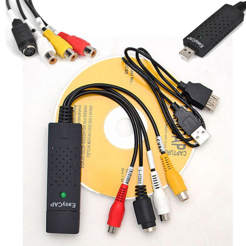Easycap-convertidor USB de vídeo para ordenador y cámara, convertidor de tarjeta de captura, grabación de vídeo analógico a Digital, Audio de TV, DVD, VHS, 2,0 ► Foto 1/1