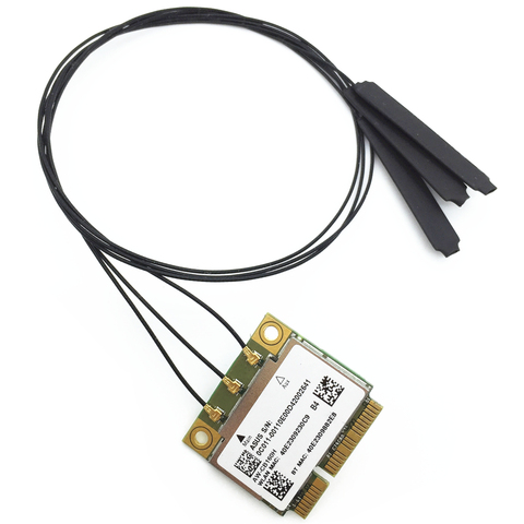Antenas MHF4 de 40cm + AW-CB160H, BCM94360HMB BCM94360, Mini pci-express 802.11AC de 1300Mbps, tarjeta inalámbrica WIFI WLAN Bluetooth 4,0 ► Foto 1/4