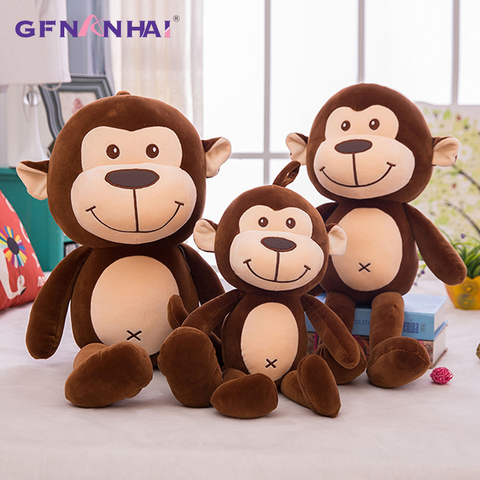 Gancho y Bucle colgante grande para niños, muñecos de peluche mono Animal relleno de punto, muñeco para regalar, 40/60/80CM, 1 ud. ► Foto 1/6