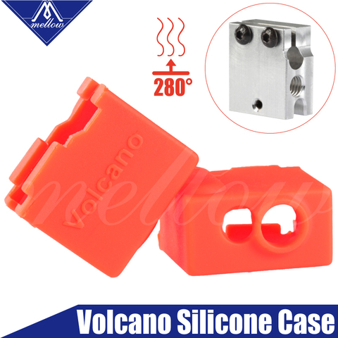 Mellow-Bloque de calentador de cartucho de alta calidad, calcetines de volcán de silicona para impresora 3d, bloque calentado de volcán, boquilla Hotend ► Foto 1/6