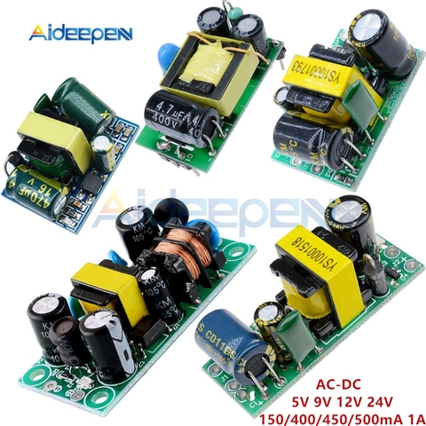 AC-DC 5V 9V 12V 24V/150/400/450/500mA 1A paso Buck módulo AC 85V-265V a 5V 9V 12V 24V Buck convertidor transformador ► Foto 1/6