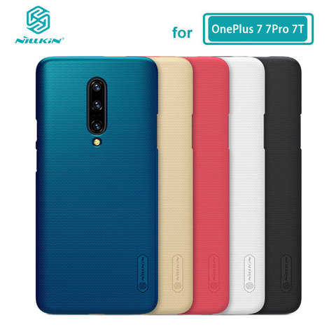 OnePlus 7 Pro carcasa Nillkin protector de PC esmerilado funda carcasa trasera dura para OnePlus 7 One Plus 7T Pro soporte de teléfono de regalo ► Foto 1/6