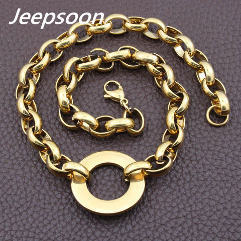 Joyería de acero inoxidable de moda para mujer Cadena de collar redondo Multi-Color de alta calidad para elegir Jeepsoon NGEGAEBG ► Foto 1/6