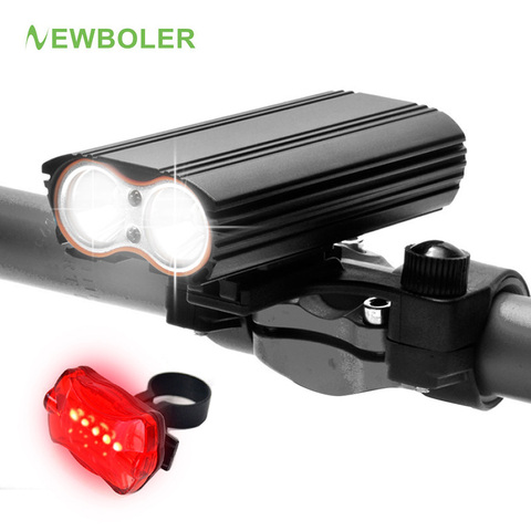 NEWBOLER 7000 Lúmenes XM-L T6 LED de la Bici Luz USB Lámpara de Luces de La Bicicleta Recargable Linterna Antorcha Ciclismo Accesorios ► Foto 1/1