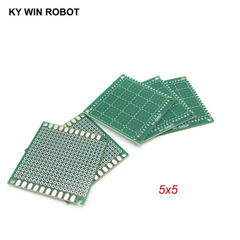 Placa de circuito Universal impresa para Arduino, 5 uds., 5x5cm, 50x50mm, prototipo de una cara, PCB ► Foto 1/6