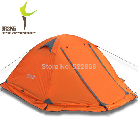 Buena calidad Flytop doble capa 2 personas 4 temporada varilla de aluminio al aire libre tienda de campaña Topwind 2 PLUS con falda de nieve ► Foto 1/2