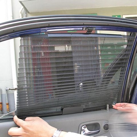 Parasol para ventana de coche, cortina, visera de protección UV, visera protectora de malla, Protector para ventana de coche ► Foto 1/6