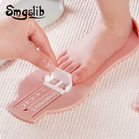 Medida del pie chico de regla de medición de tamaño de zapatos herramienta de niños bebé dispositivo Abs bebé Rango ajustable 0-20cm de tamaño ► Foto 1/5