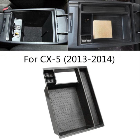 Emaicoca coche consola Central Bin bandeja organizador contenedor reposabrazos caja de almacenamiento para Mazda 6 Atenza CX-5 CX5 Accesorios ► Foto 1/5