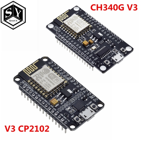 Módulo inalámbrico NodeMcu v3 v2 ESP32 D1MINI Lua Placa de desarrollo WIFI ESP8266 con antena de Pcb y Puerto USB ESP-12E CH340 CP2102 ► Foto 1/5