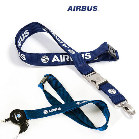 Cordón de Airbus para Pliot Flight Crew, soporte para tarjeta de identificación, tarjeta de embarque, eslinga de cuerda, hebilla de Metal, regalo único ► Foto 1/6