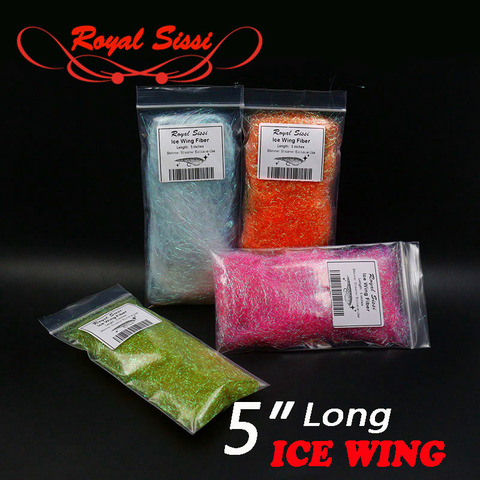 Ala de hielo de fibra sintética para atado de moscas, 7 colores opcionales, 12cm(5 pulgadas) ► Foto 1/6