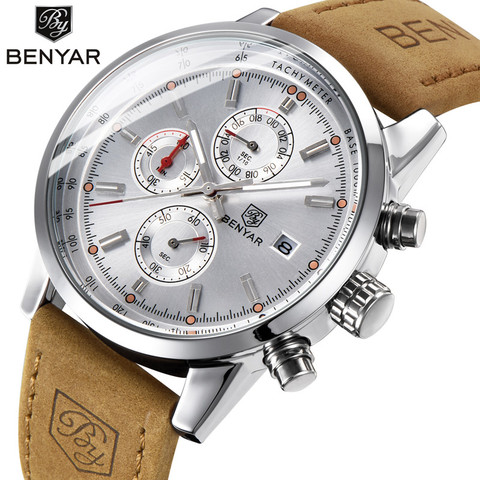 BENYAR-Reloj deportivo de cuarzo para Hombre, cronógrafo de pulsera, de lujo, a la moda, nuevo, 2022 ► Foto 1/1