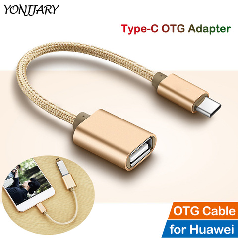 USB tipo C adaptador de OTG Cable para Huawei Honor 10 20 P20 P30 P40 Pro Lite Mate 10 20 30 40 Pro Nova 6 7 8 SE USB-C convertidor OTG ► Foto 1/6