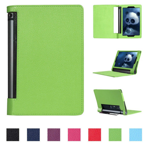 Para lenovo yoga tab 3 10,1 plus PU funda de soporte de cuero para Lenovo YOGA Tab 3 Pro 10 X90l X90F cubierta YT-X703L X703F de vidrio ► Foto 1/1