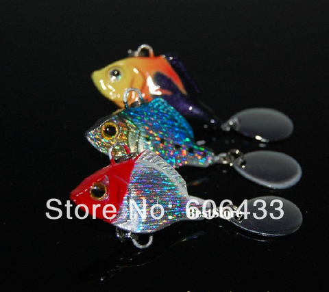 10 Uds pescado pesca señuelo de Metal VIB Minnow bajo Crankbaits abordar gancho 3cm 15g envío gratis ► Foto 1/1