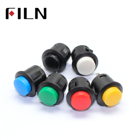 R13-507 Sanp de 16mm en plástico, interruptor momentáneo de botón normalmente abierto ► Foto 1/6