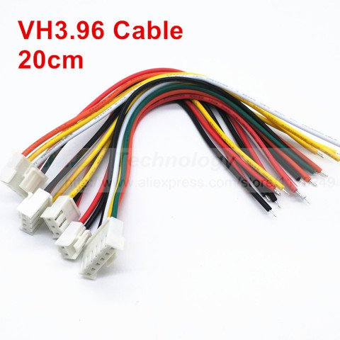 Cable de conector de clavija hembra, 5 uds., JST VH3.96 VH 3,96mm, 2, 3, 4, 5, 6, enchufe con pines, 20cm, 22awg ► Foto 1/3