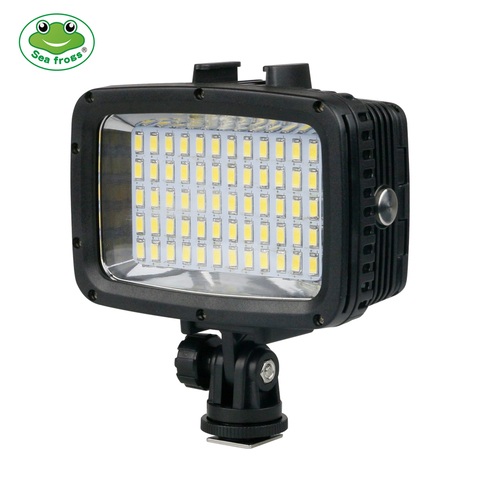 Luz de Flash de cámara impermeable portátil bajo el agua 40m buceo fotografía luz de relleno 1800LM batería recargable accesorio de cámara ► Foto 1/6