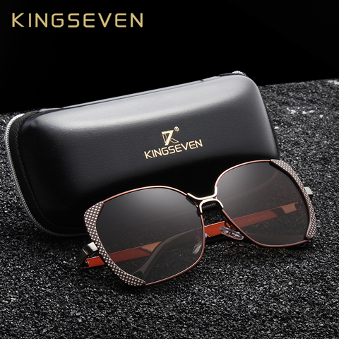 Gafas de sol Retro KINGSEVEN polarizadas de lujo de marca de diseñador para mujer gafas de sol oculos de sol femenino ► Foto 1/6