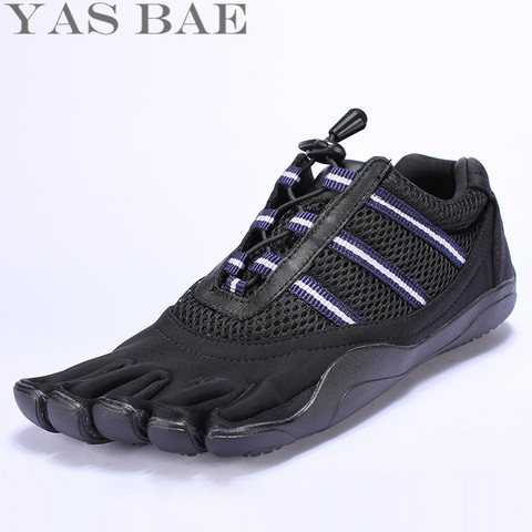 Yas Bae-zapatillas de goma con cinco dedos de deslizamiento para exterior, ligeras y transpirables, talla grande 45 44 ► Foto 1/6