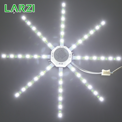 Lámpara LED de techo, luz tipo pulpo, 12W, 16W, 20W, 24W, placa de luz LED 220V, 5730SMD, ahorro de energía, blanco frío y cálido ► Foto 1/6