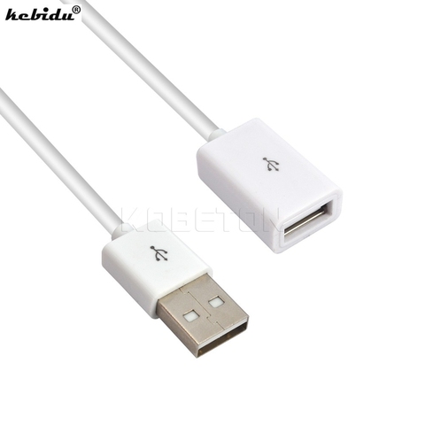 Kebidu USB 2,0 A macho A hembra datos de extensión extensor de carga Cable para iphone 6 Plues Samsung Note4 S6 borde portátil Cable ► Foto 1/6