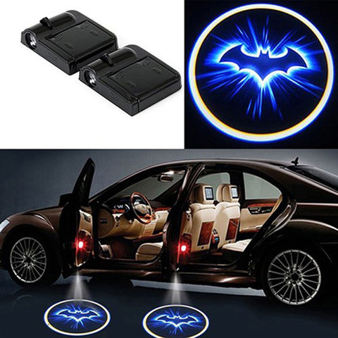 SEKINEW inalámbrico coche Bat Logo puerta Decoración Luz sombra LED bienvenida láser proyector lámpara Interior accesorios adornos ► Foto 1/6