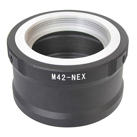 Foleto lente anillo adaptador de montaje M42-NEX para M42 lente SONY NEX E montaje NEX3 NEX5 NEX5N NEX7 NEX-C3 NEX-F3 NEX-5R NEX6 Cámara ► Foto 1/6