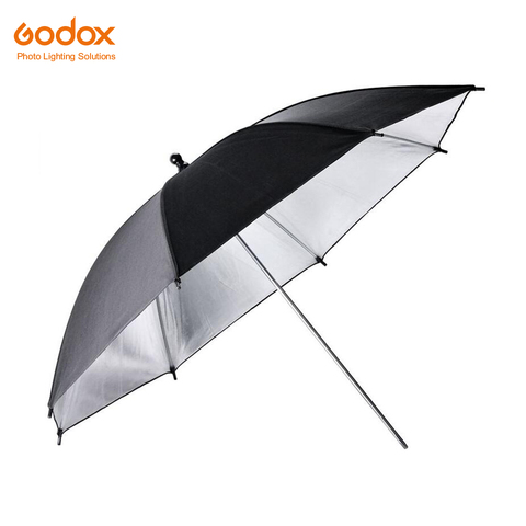 Paraguas reflector plateado negro Godox profesional 33 