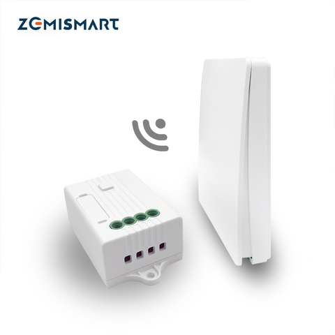 Zemismart-desecho de residuos de alimentos, interruptor Kenitic inalámbrico con receptor, Control remoto, sin perforación, sin tubería ► Foto 1/5