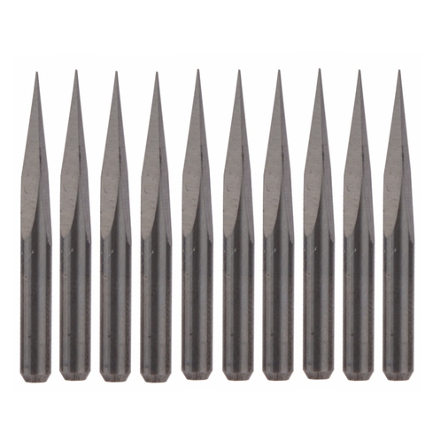 10 piezas de acero de carburo de 15 grados enrutador pirámide grabado brocas para maquinaria CNC de 0,1mm ► Foto 1/3