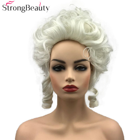 StrongBeauty-Peluca de cabello sintético para mujer, postizo de pelo rizado, pelo de Cosplay de Marie Antonieta ► Foto 1/5