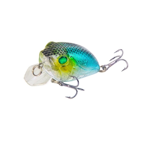 1 unids/lote 8g 4,5 cm manivela Pesca señuelos 3D ojos Isca Artificial cebo duro Wobblers Crankbaits Pesca aparejos de Pesca 5 colores ► Foto 1/6