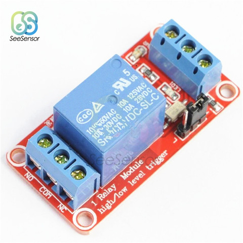 Módulo de relé de disparo de nivel alto y bajo, placa de protección con optoacoplador, módulo de relé de aislamiento para Arduino 5V 9V 24V, 12V, 1 canal ► Foto 1/6